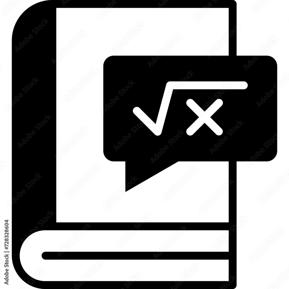 Math Book Icon Math Book Icon