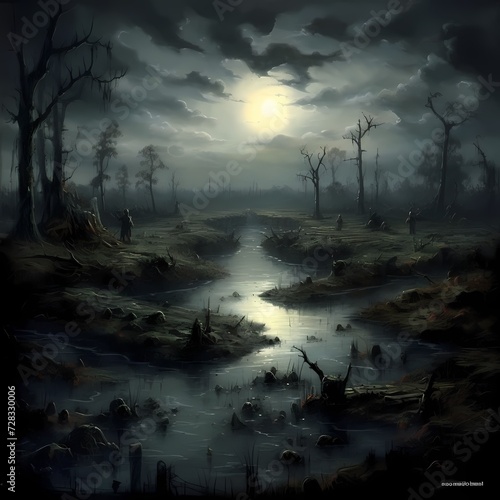 Moonlit Swamp © RobertGabriel