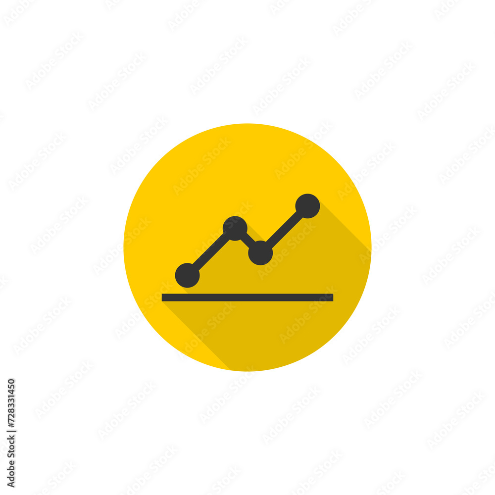Business graph output growth icon isolated on transparent background Business graph output growth icon isolated on transparent background