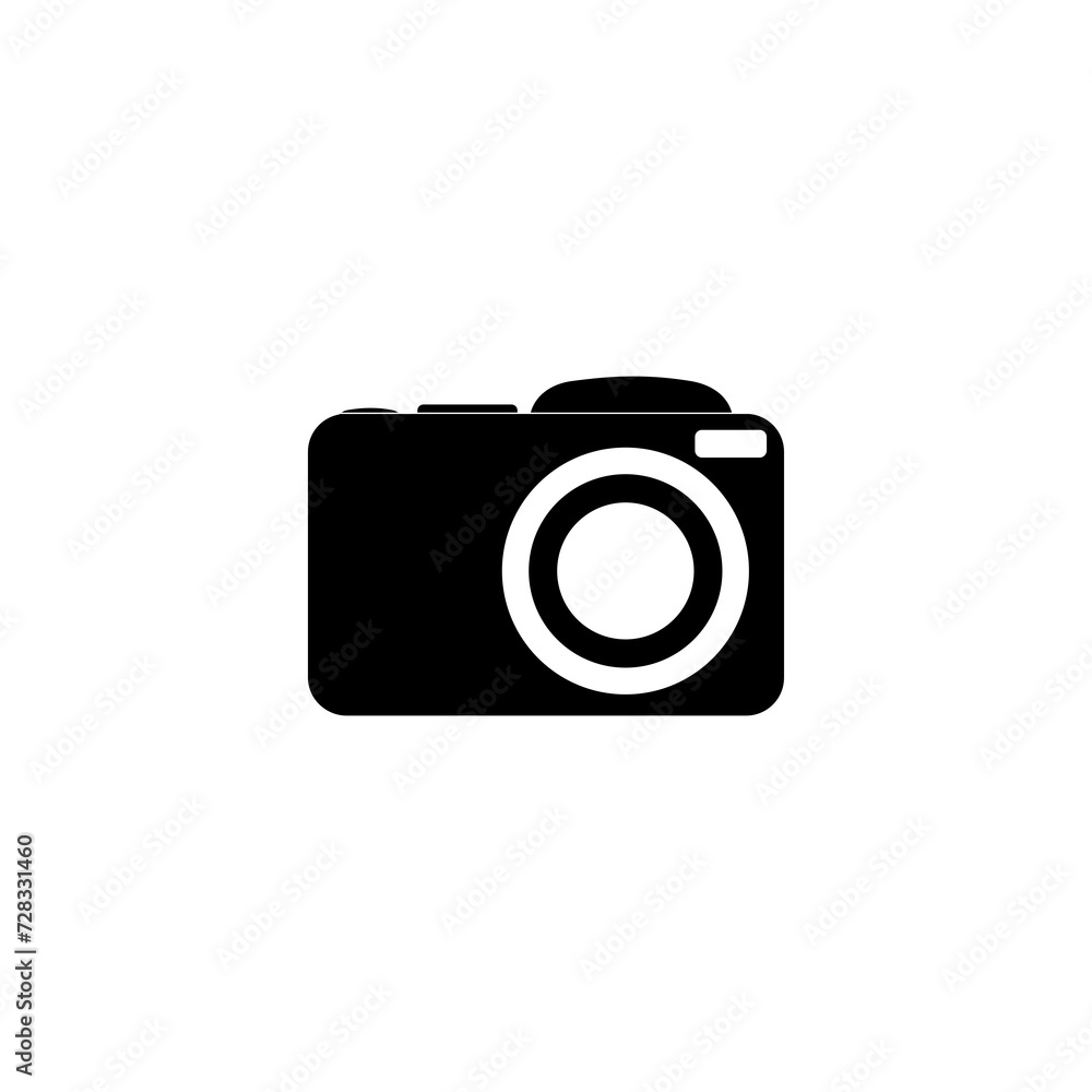 Digital camera icon isolated on transparent background