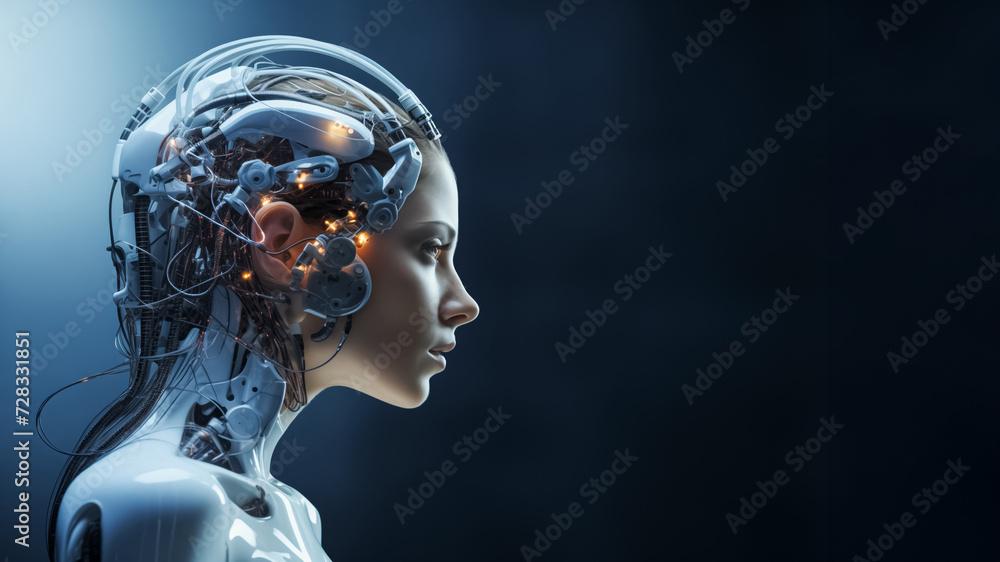 Exploration of latent capacities within neural prosthetics for people. Lecture on how technological innovations can enhance well-being of individuals, close-up