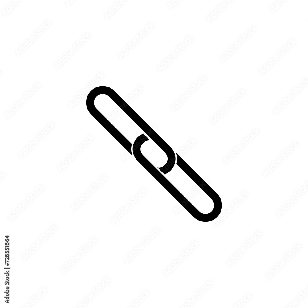 Chain thick icon, symbol logo illustration