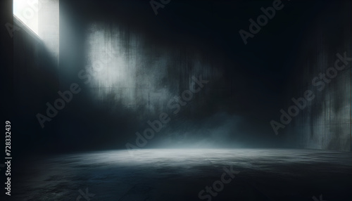 Noir-style misty ground, evoking suspense and mystery.
Generative AI. photo