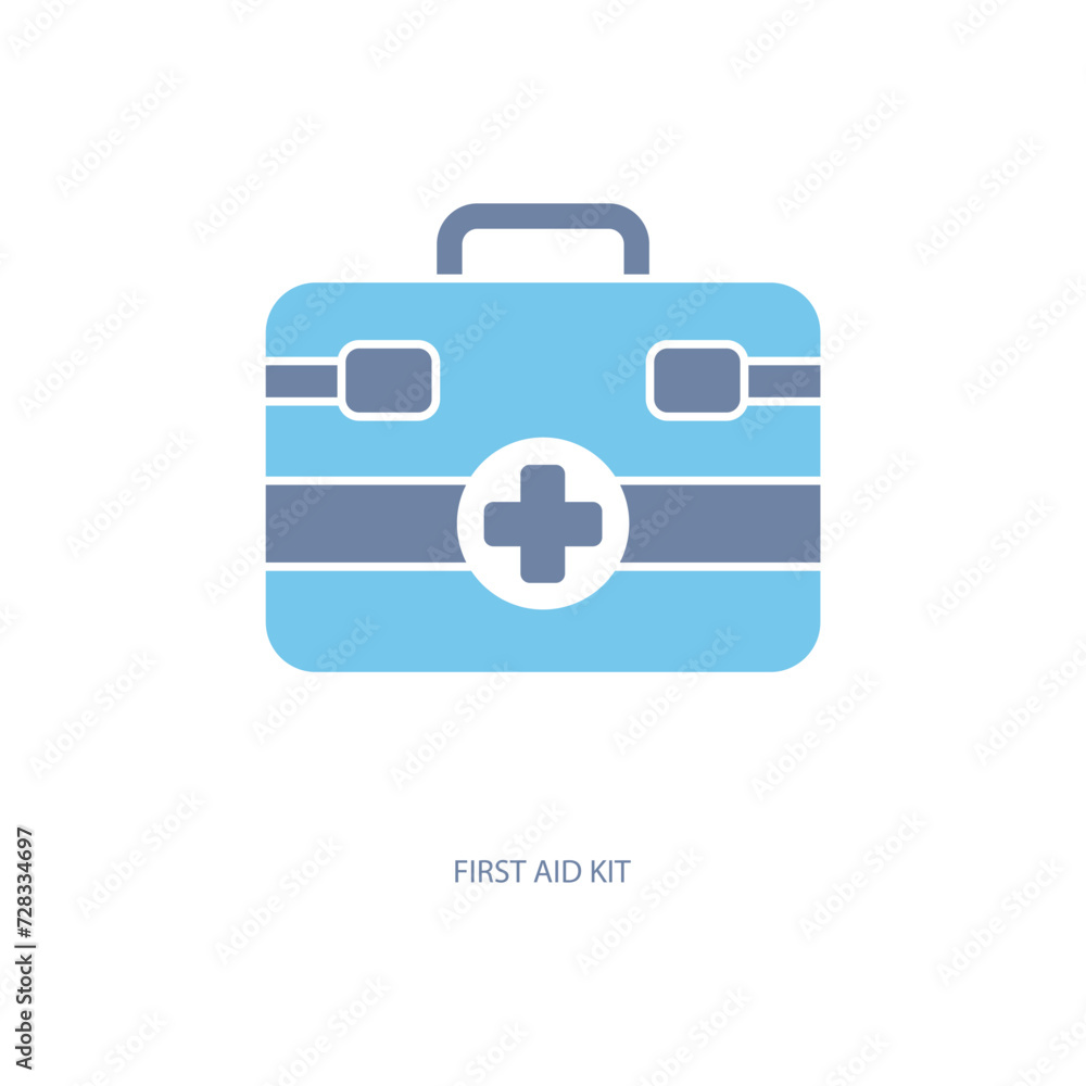 first aid kit concept line icon. Simple element illustration. first aid kit concept outline symbol design. first aid kit concept line icon. Simple element illustration. first aid kit concept outline symbol design.