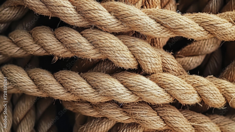 Bold rope. Closeup of thick nautical ropes. Heavy strong ropes background. Bold rope. Closeup of thick nautical ropes. Heavy strong ropes background.