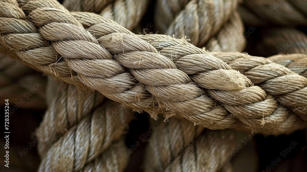 Bold rope. Closeup of thick nautical ropes. Heavy strong ropes background. Bold rope. Closeup of thick nautical ropes. Heavy strong ropes background.