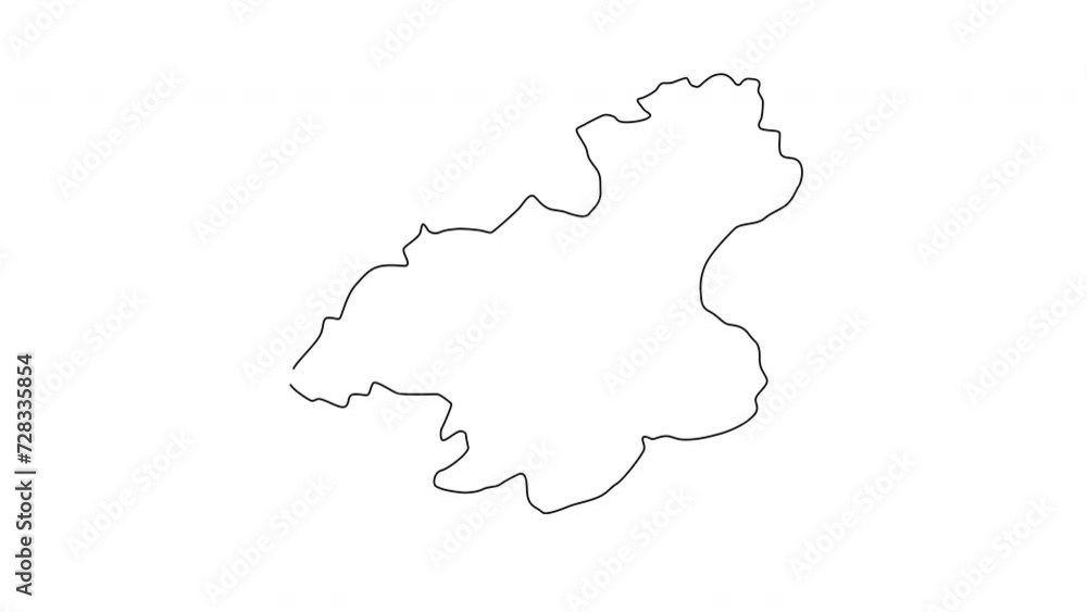 animated sketch of a karabuk map in Turkey animated sketch of a karabuk map in Turkey