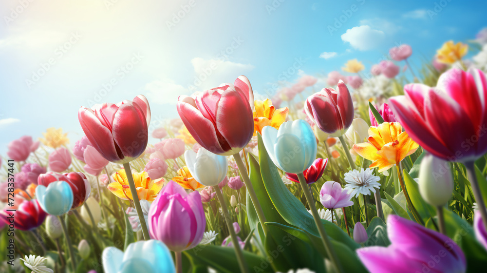 Spring and easter background