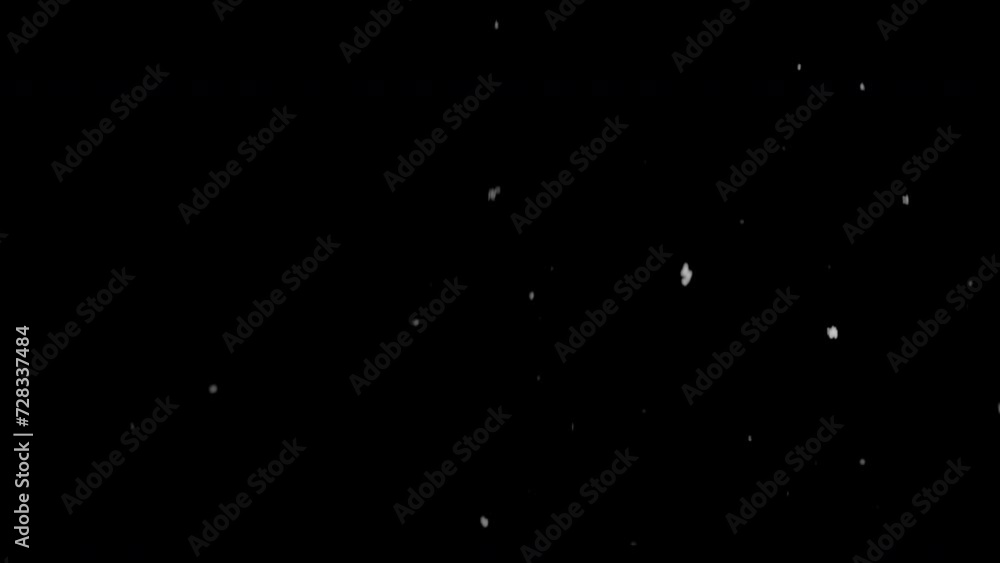 Soft Snow Descending Against Night Sky Soft Snow Descending Against Night Sky