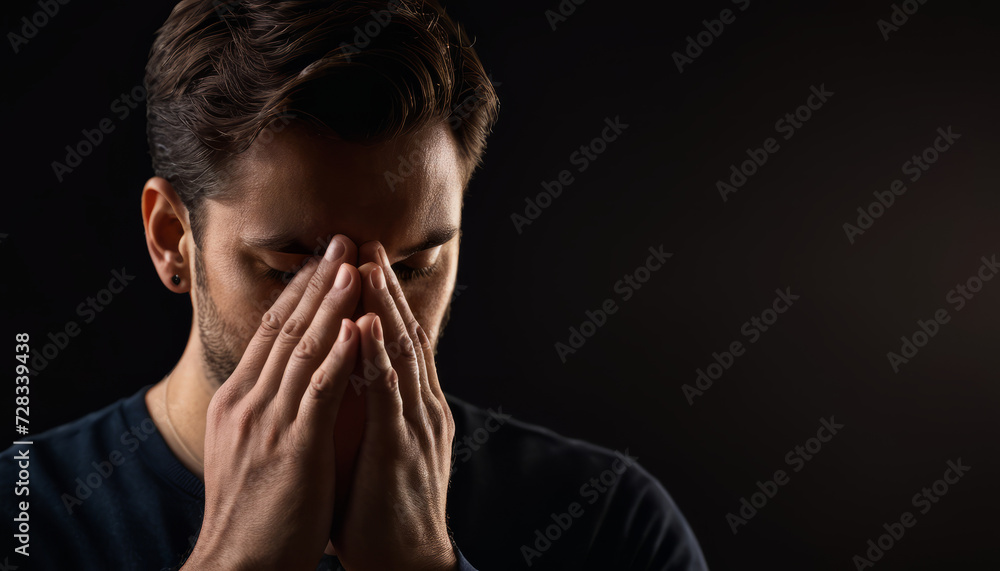 portrait of a person suffering from depression portrait of a person suffering from depression