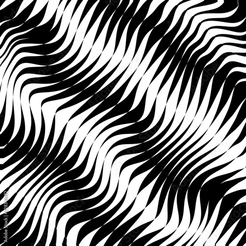 Black and white line pattern moving abstract seamless background