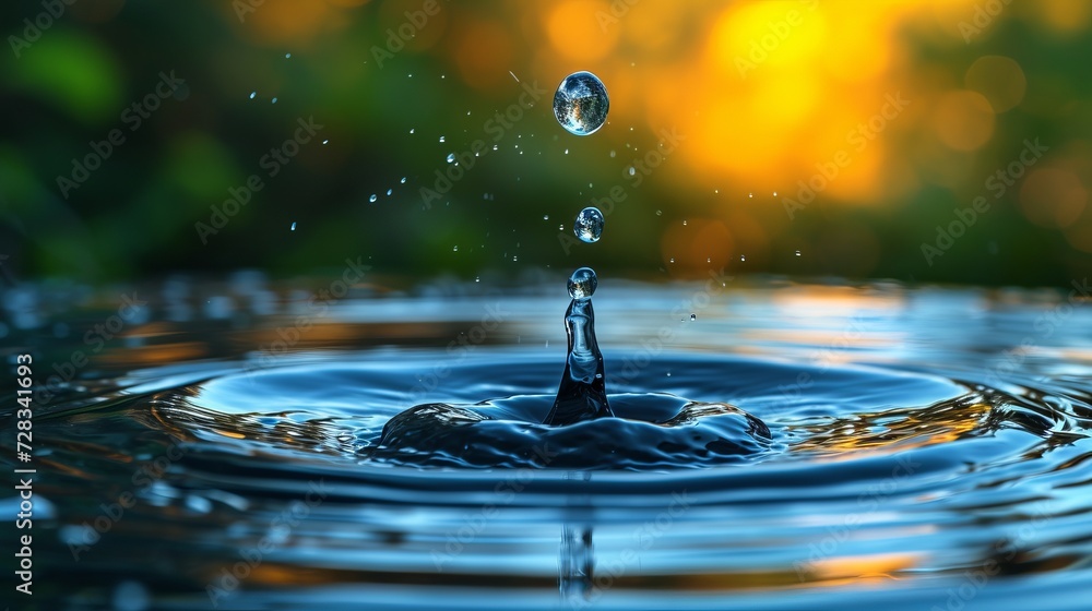 Macro Water Droplet Capture