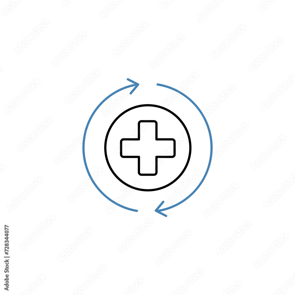 healing concept line icon. Simple element illustration. healing concept outline symbol design. healing concept line icon. Simple element illustration. healing concept outline symbol design.