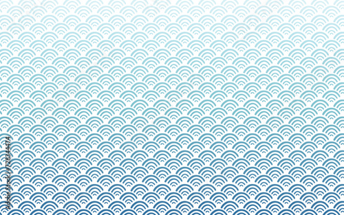 青海波のグラデーション背景