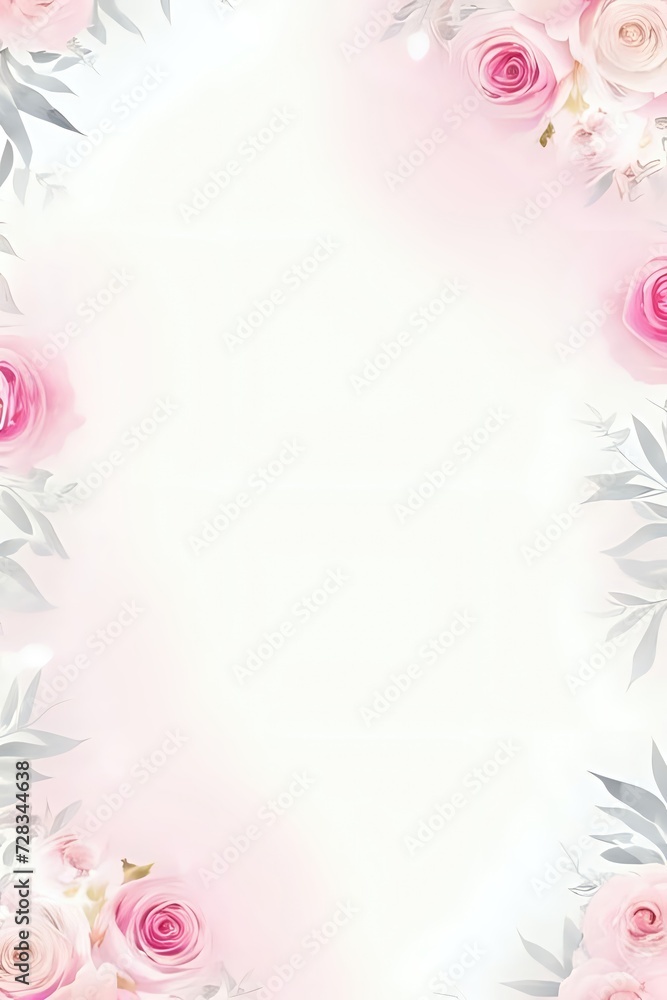 A pink watercolor with silver, Social media Luxury covers, Card ...
