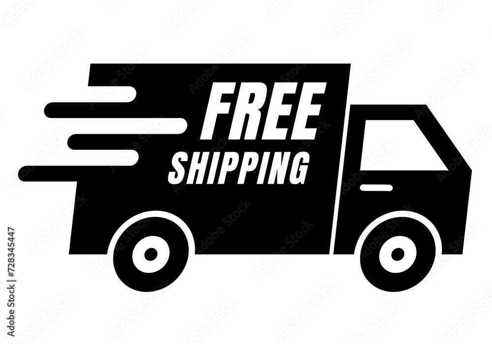 FREE SHIPPING Icon on Transparent Background, PNG FREE SHIPPING Icon on Transparent Background, PNG