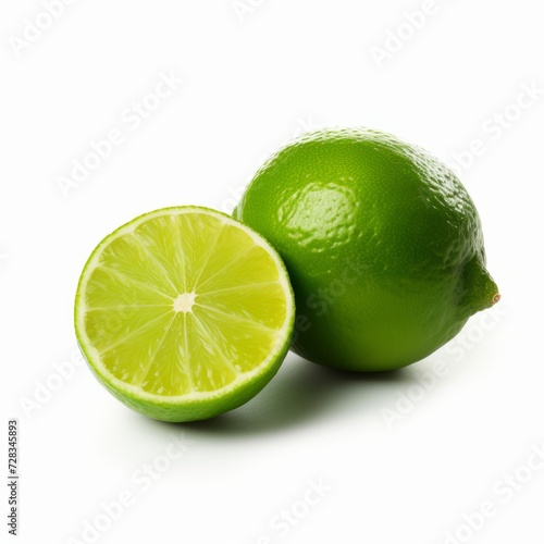fresh lime fruit isolated