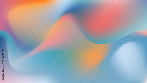 Smooth colorful liquid gradient, modern futuristic backgorund illustration, abstract wallpaper design