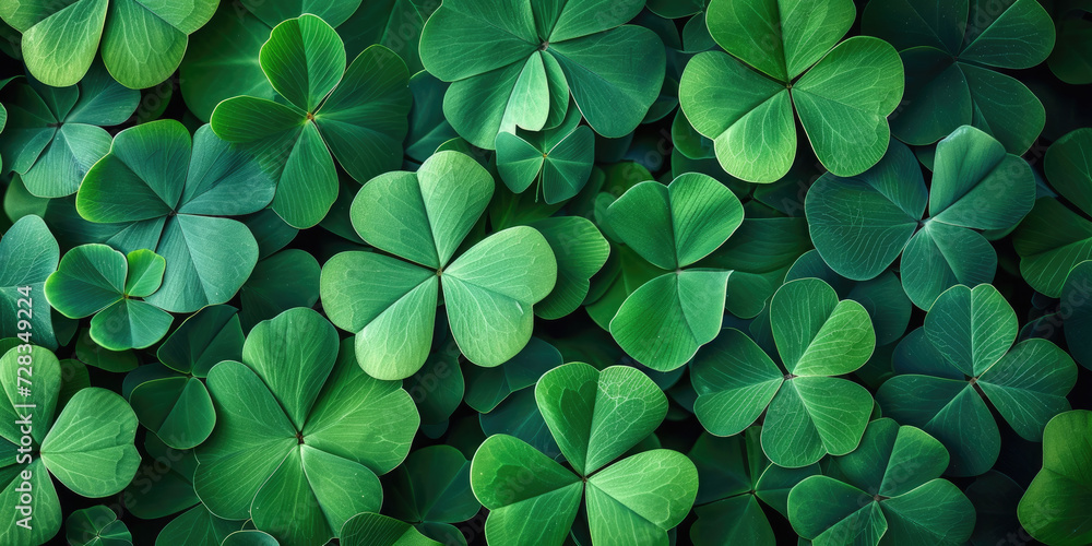 Green clover leaf isolated on blur background. with leaved shamrocks. St. Patrick's day holiday symbol. Lucky green clover and nature background Green clover leaf isolated on blur background. with leaved shamrocks. St. Patrick's day holiday symbol. Lucky green clover and nature background