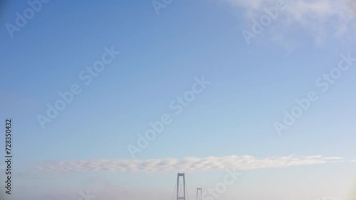 Great Belt Bridge Into The Horizon Mist photo