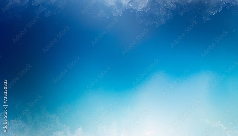 gradient abstract background blue sky ice ink with copy space
