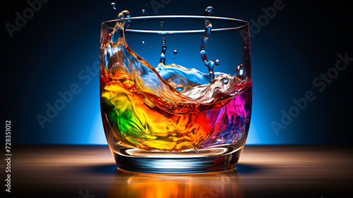 Worlds most refreshing glass of rainbow amazing