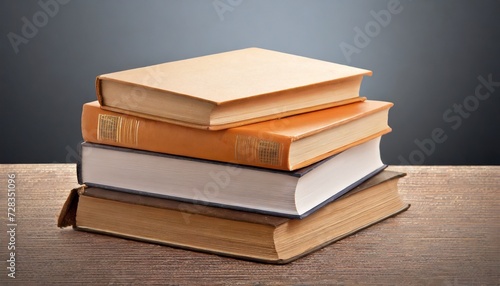 four books on the white background