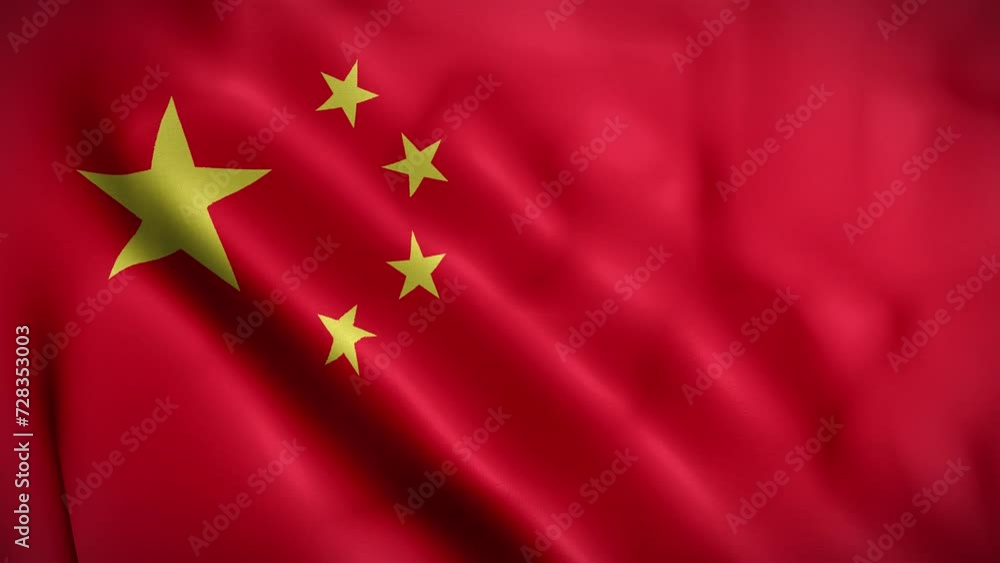 China waving flag, Flag of China Animation, Chinese Flag Closeup, 4k Chinese Flag Waving Animation China waving flag, Flag of China Animation, Chinese Flag Closeup, 4k Chinese Flag Waving Animation