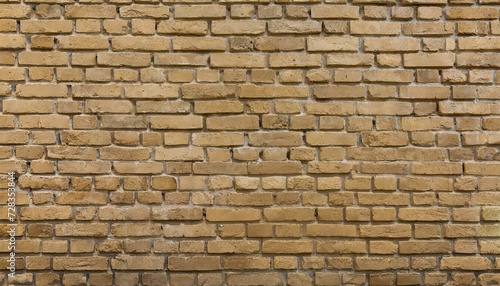 brick wall beige stone panorama background