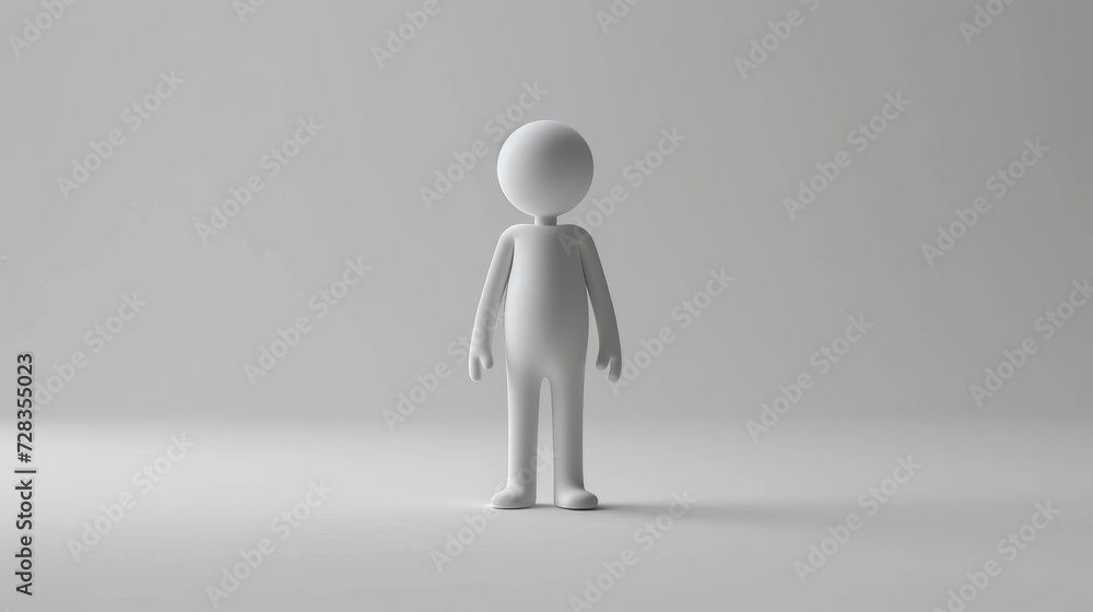 Minimalist Human Form: 3D Perspectives Minimalist Human Form: 3D Perspectives