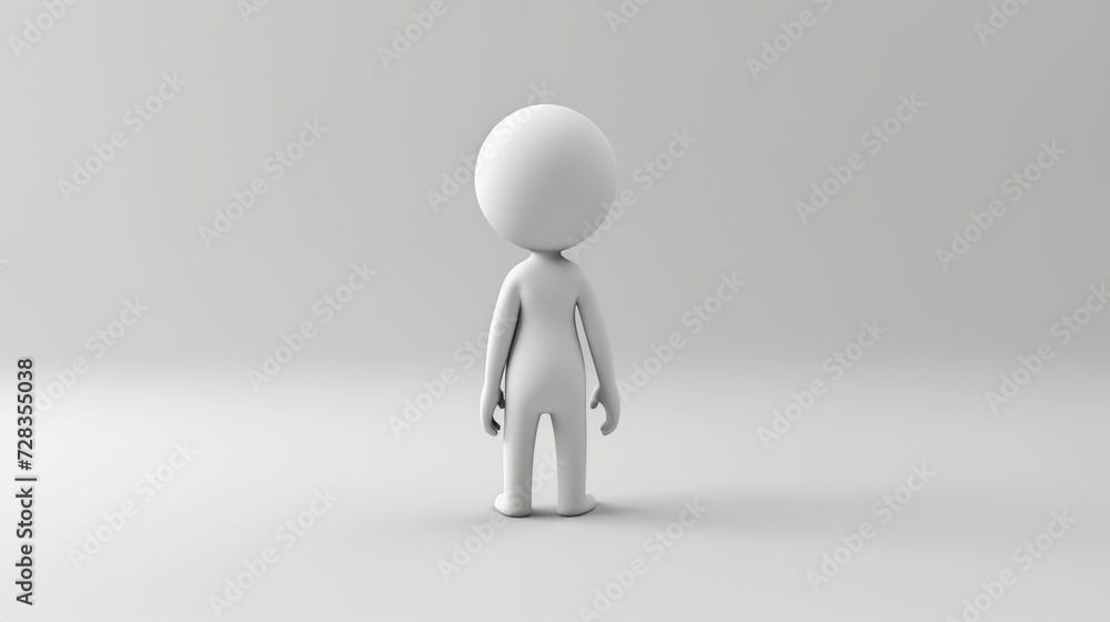 Minimalist Human Form: 3D Perspectives Minimalist Human Form: 3D Perspectives