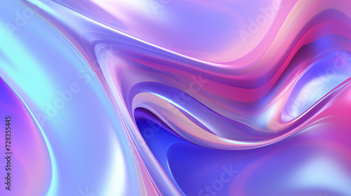  Fluid shapes abstract background colorful hologram