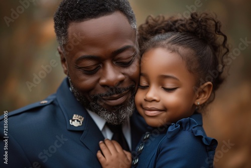 Father-Daughter Moment A Celebration of Black History Month Generative AI
