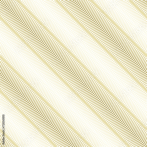 Vector seamless models. Composition of regularly repeated waves from dots, circles. Monochrome, simple.