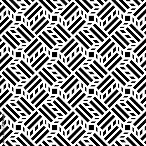 Seamless models. Modern stylish texture. Monochrome, simple. Vector.