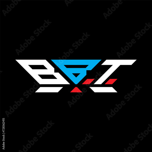 BBT letter logo vector design, BBT simple and modern logo. BBT luxurious alphabet design   photo