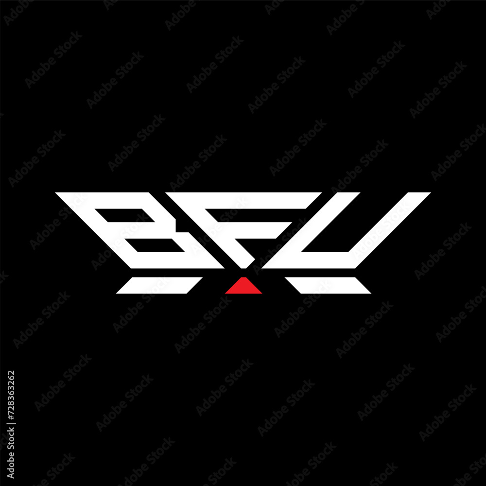 BFU letter logo vector design, BFU simple and modern logo. BFU luxurious alphabet design BFU letter logo vector design, BFU simple and modern logo. BFU luxurious alphabet design