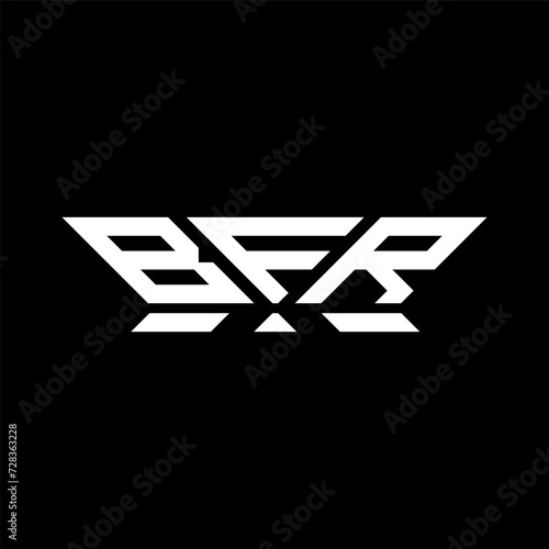 BFR letter logo vector design, BFR simple and modern logo. BFR luxurious alphabet design 