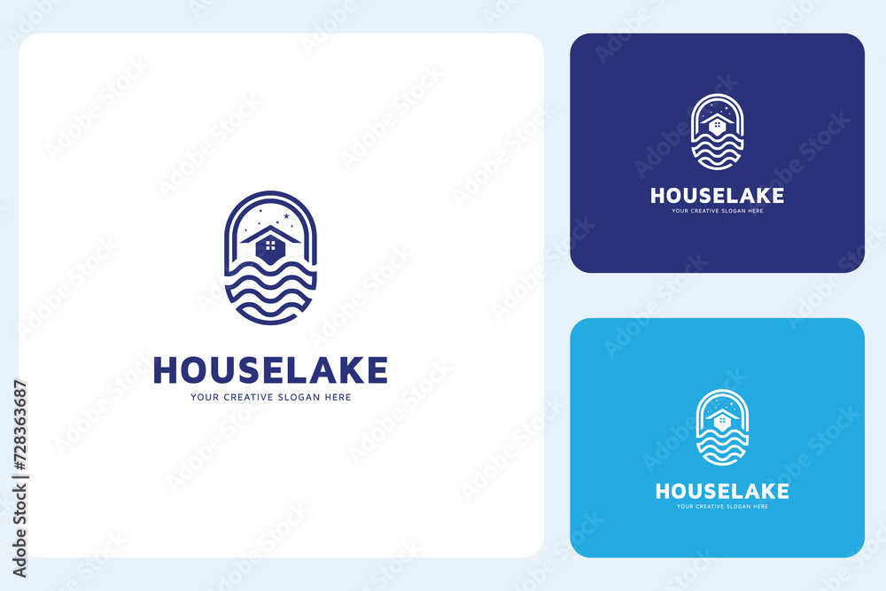 House Lake Logo Design Template House Lake Logo Design Template
