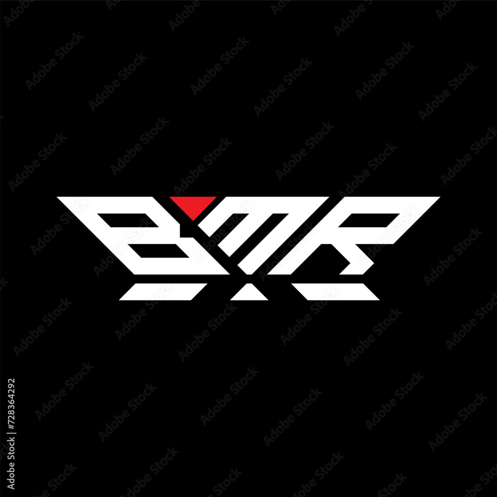 BMR letter logo vector design, BMR simple and modern logo. BMR luxurious alphabet design  