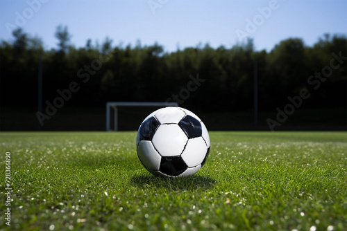 Football on stadium's lawn © ProDesigner