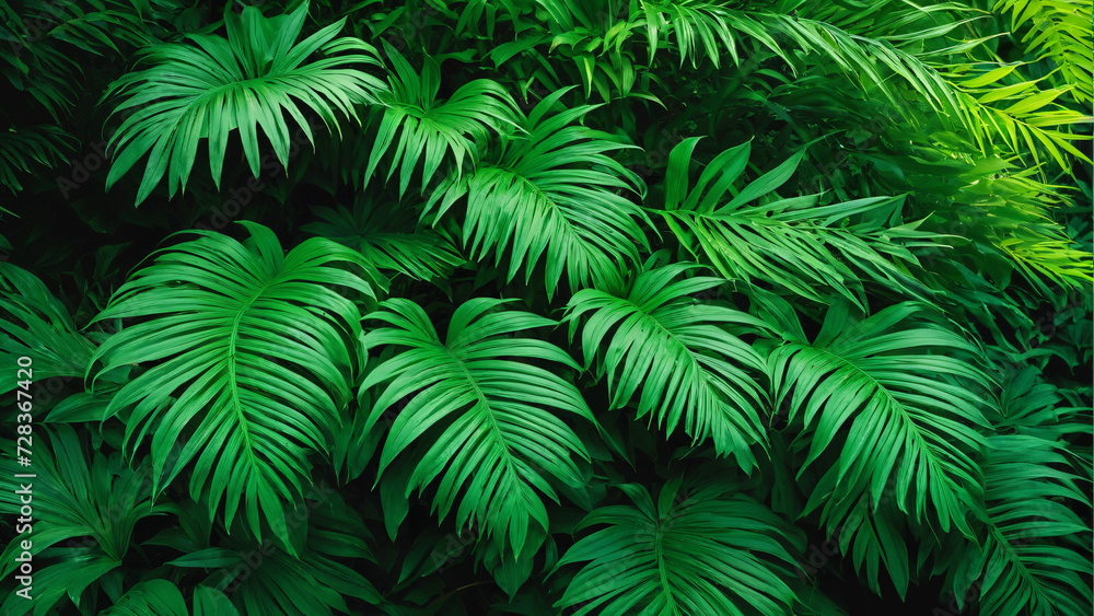 a close up of a bunch of green leaves on a tree