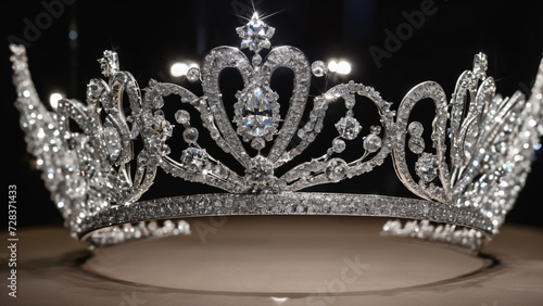 royal crown on black with a lot of diamonds on it