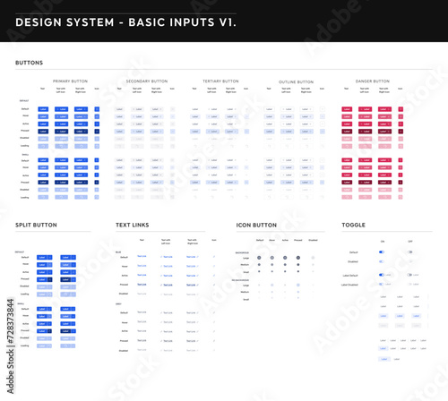 Vector Design Elements System for website or Dashboard