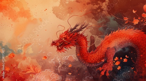 Chinese New Year background design © Lubos Chlubny