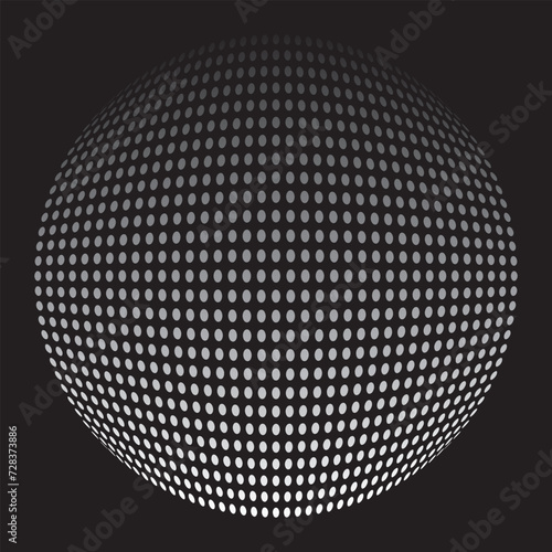Halftone dots. Abstract dots. Halftone shape, Abstract grunge halftone design. Dotted background. Halftone background. © Vector Vista