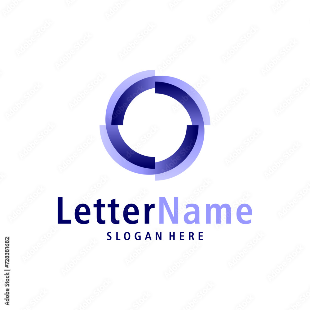 Modern letter O logo design vector. Creative O logo concepts template