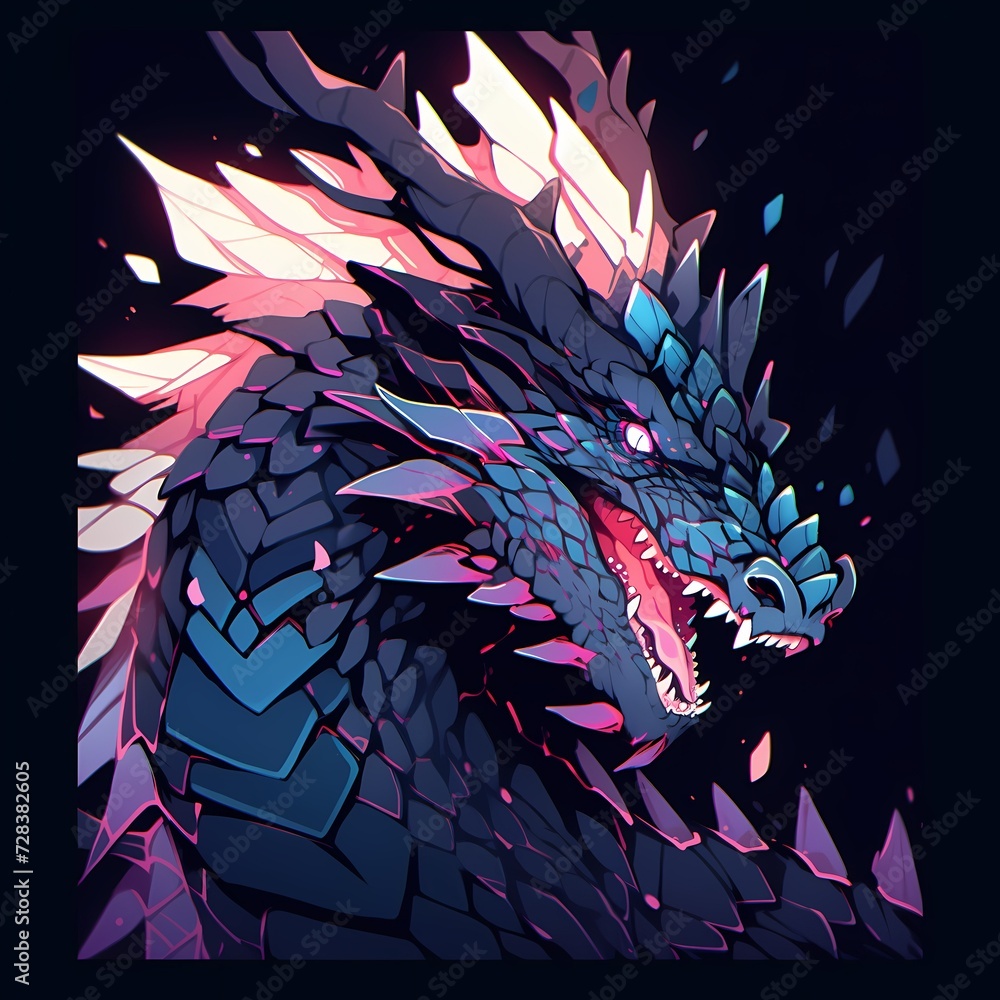 Stylized Dragon Illustration