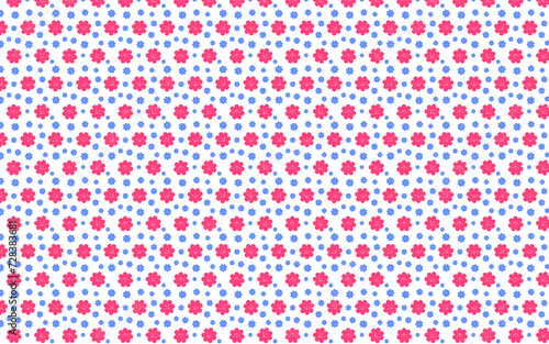 Ready to use flower pattern background or texture. Contains geometric flower. Complex and compact version. Suitable for textile or fabric manufacturing. 
