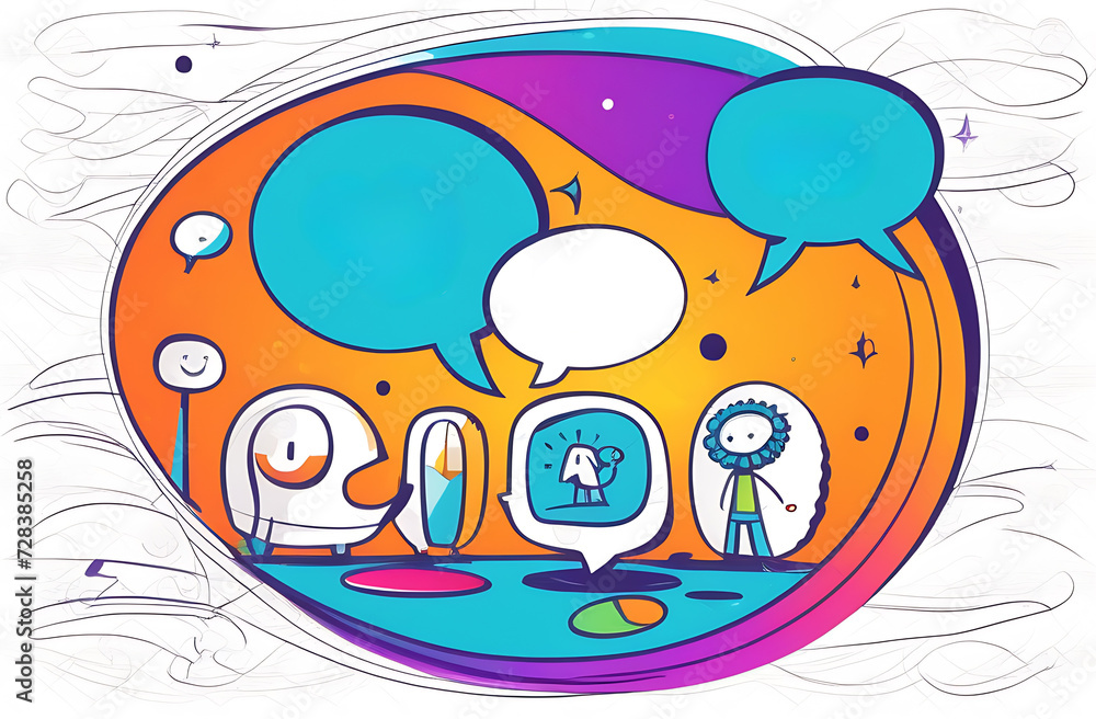 Logo for Contact Us page, incorporating stylized speech bubble to symbolize communication and connection Logo for Contact Us page, incorporating stylized speech bubble to symbolize communication and connection